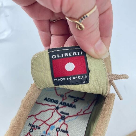 Oliberte Womens Loafer Shoes Suede Lace Up Suede Brown Size 37 - Picture 12 of 14